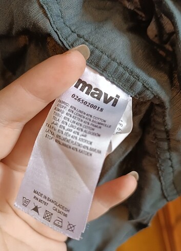 l Beden Mavi Slim Fit Gömlek