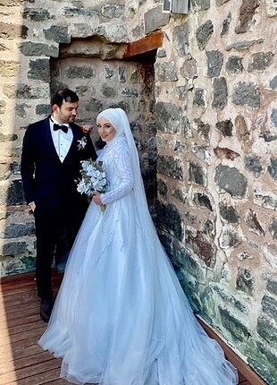Kasnak işleme gelinlik