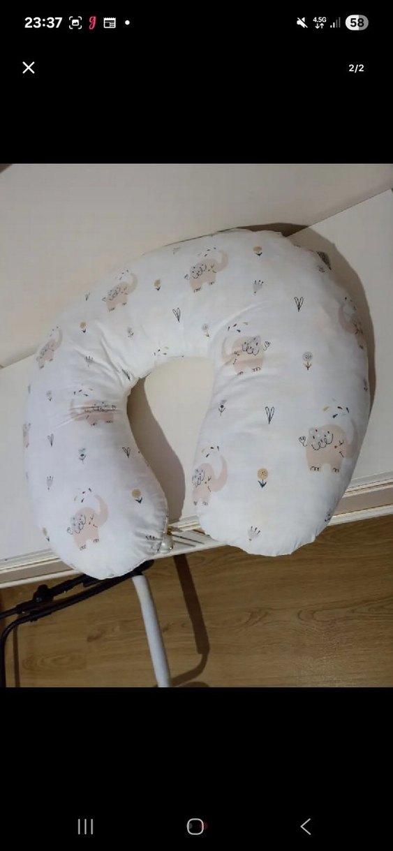 Bej Desenli Hamile ve Emzirme Yastığı - Görsel 2