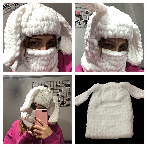 Beyaz balaclava