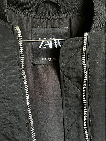s Beden siyah Renk ZARA Bomber Ceket