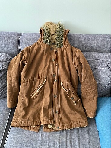 Peluş içli mont