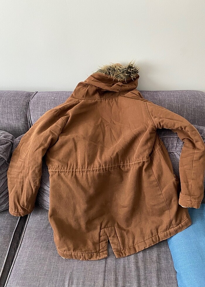 Peluş içli mont - Görsel 3