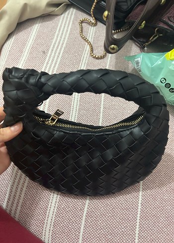 Derimod Siyah Örgülü Deri Kadın Çanta - Görsel 2