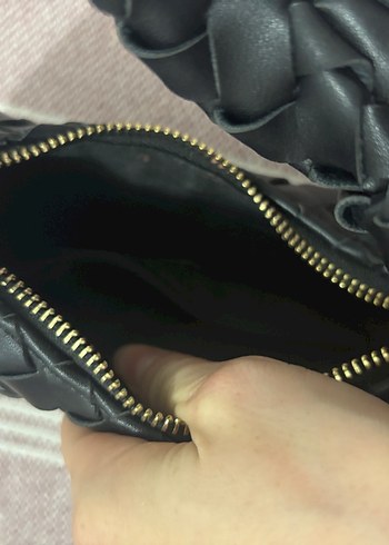 Derimod Siyah Örgülü Deri Kadın Çanta - Görsel 4