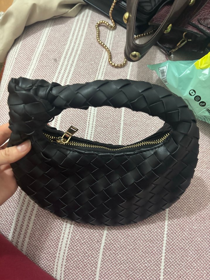 Derimod Siyah Örgülü Deri Kadın Çanta - Görsel 2