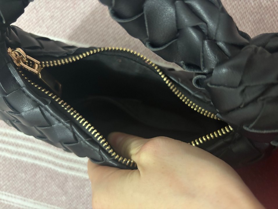 Derimod Siyah Örgülü Deri Kadın Çanta - Görsel 4