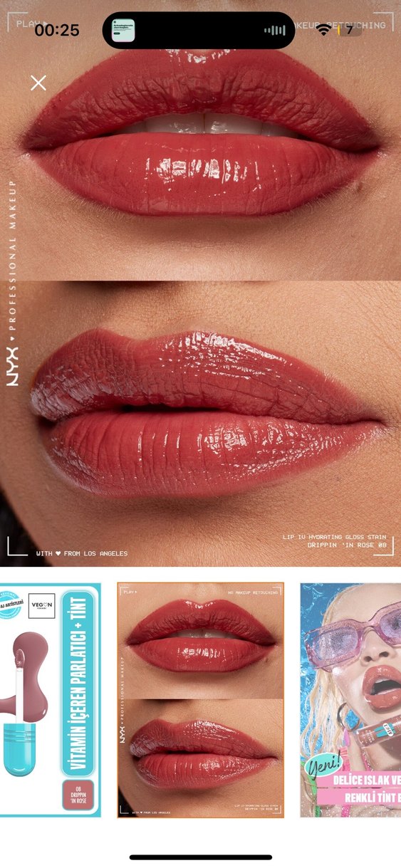 Nyx ruj parlatıcı - Görsel 2
