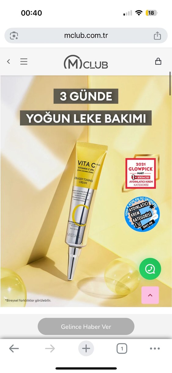 Missha Vita C Plus Eraser Toning Krem - Görsel 2