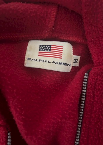 Ralp lauren Kırmızı Fermuarlı Kadın Polar Ceket - Görsel 2