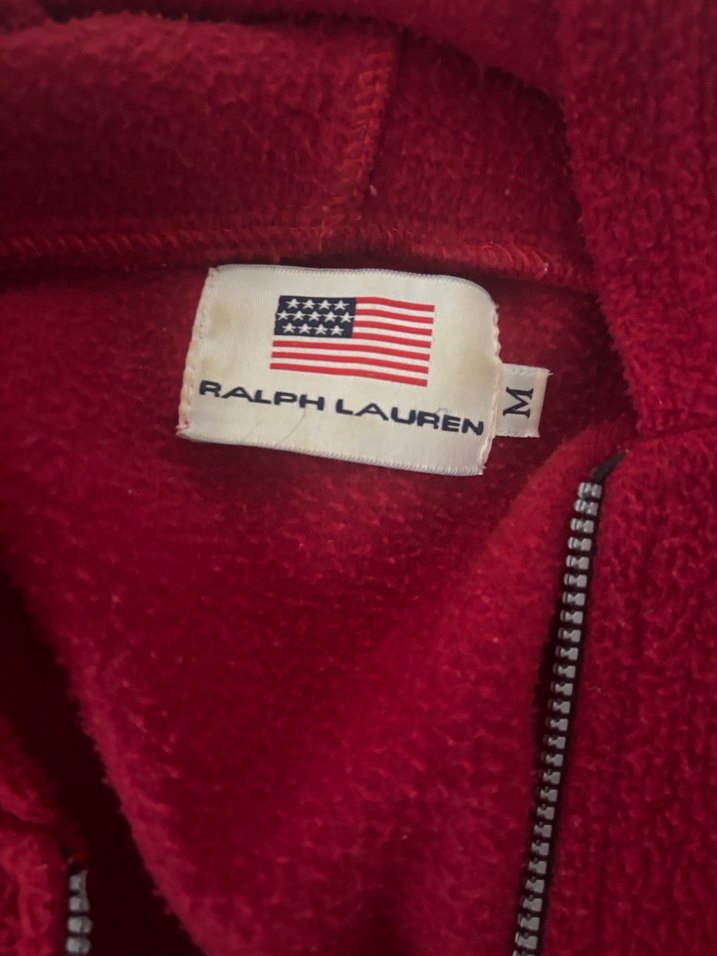 Ralp lauren Kırmızı Fermuarlı Kadın Polar Ceket - Görsel 2