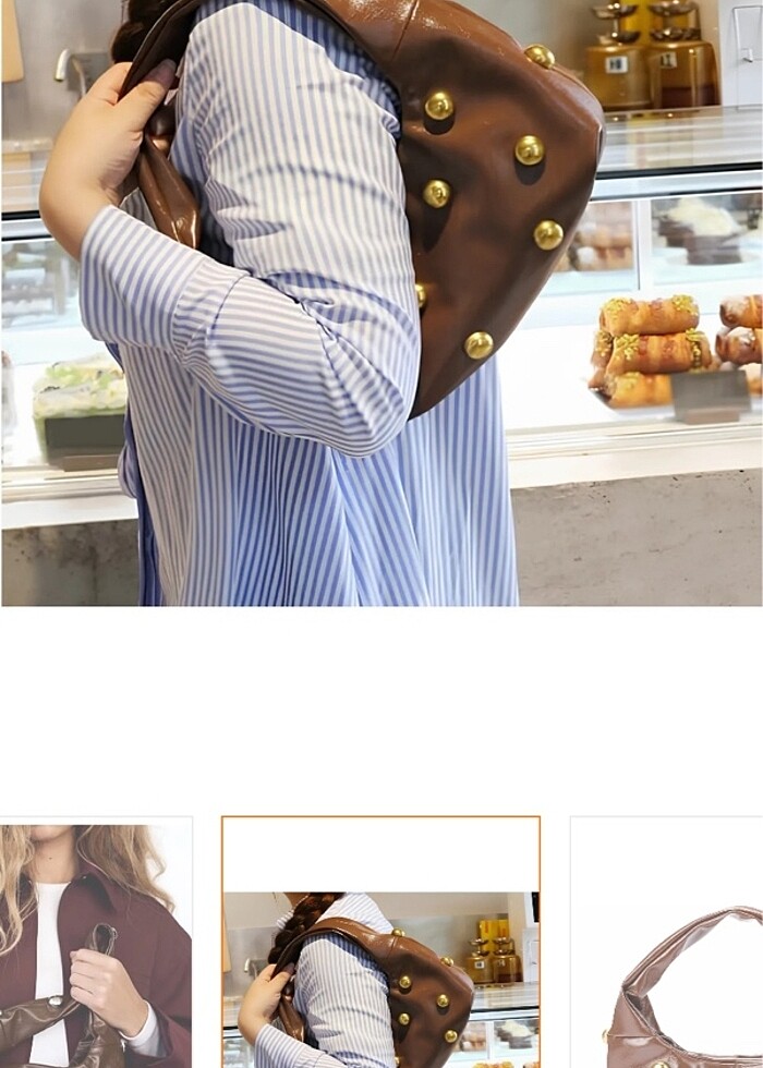 Zımbalı çanta - Görsel 2