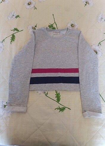 8 Yaş Beden Crop sweatshirt 