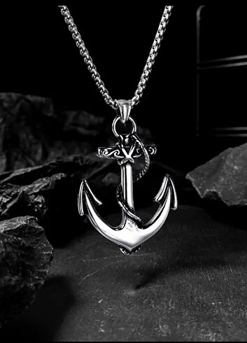 DENİZCİ ÇAPA FİGÜRLÜ KOLYE - Görsel 2