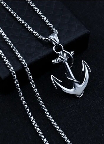 DENİZCİ ÇAPA FİGÜRLÜ KOLYE - Görsel 3