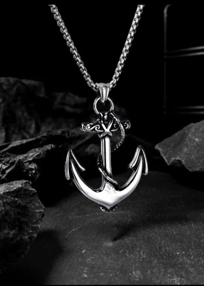 DENİZCİ ÇAPA FİGÜRLÜ KOLYE - Görsel 2