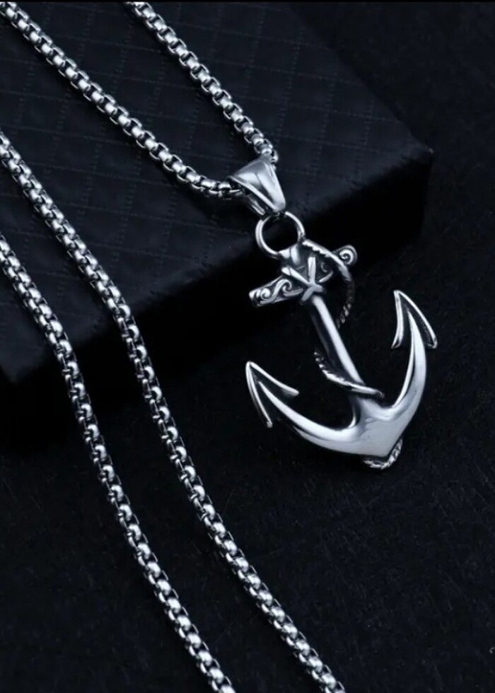 DENİZCİ ÇAPA FİGÜRLÜ KOLYE - Görsel 3