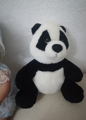 FATOŞ BEBEK PELUŞ PANDA ETİKETLİ 