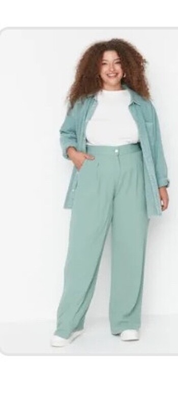 Mint yeşili pantolon