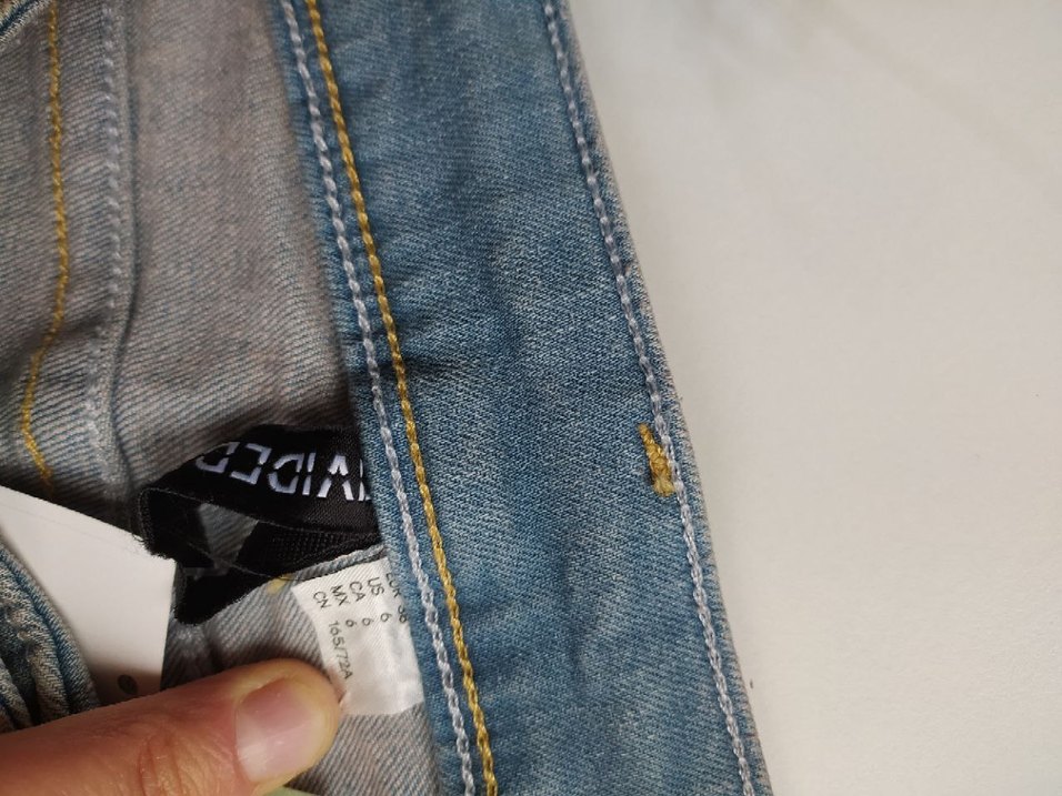 Yıkanmış Görünümlü H&M Flared Low Jeans 38 - Görsel 5