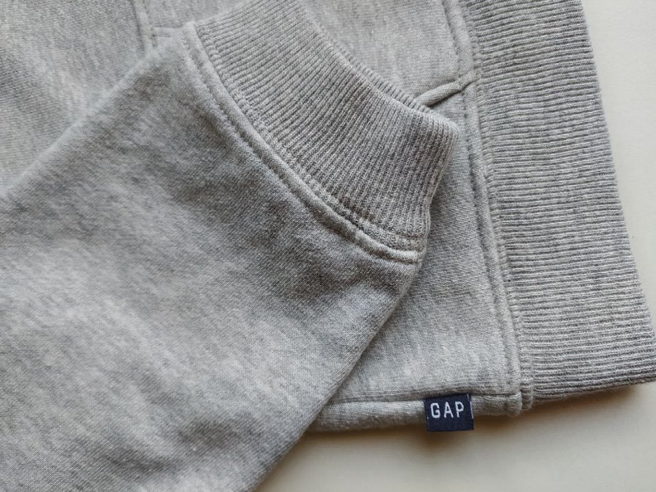 GAP Kız Çocuk Gri Kapüşonlu Fermuarlı Sweatshirt 2-3 yaş - Görsel 3