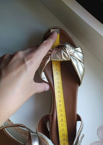 Inci platformlu sandalet 40 numara - Görsel 5