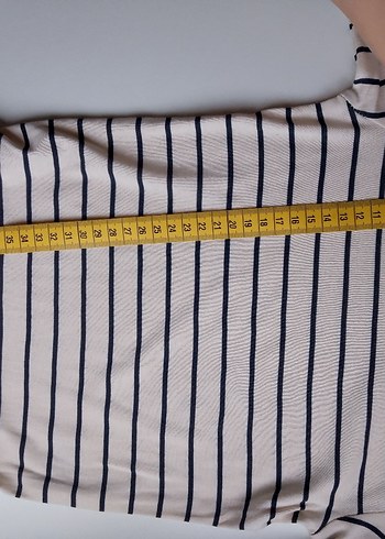 Uzun Kollu  Çizgili Bebek Body H&M 2-3 yaş - Görsel 4