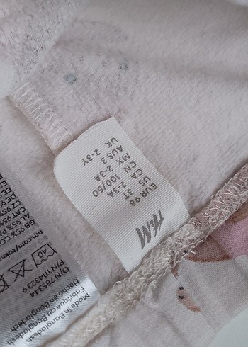 H&M içi tüylü tayt 2-3 yaş - Görsel 3