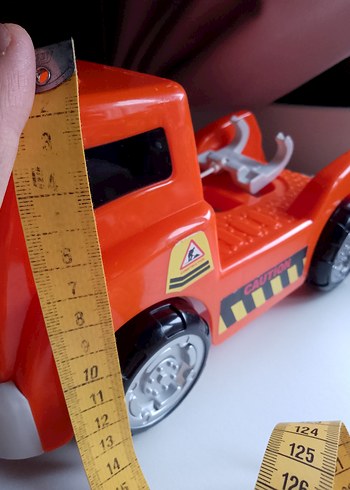 Renkli Turuncu Oyuncak Kamyon - Görsel 5