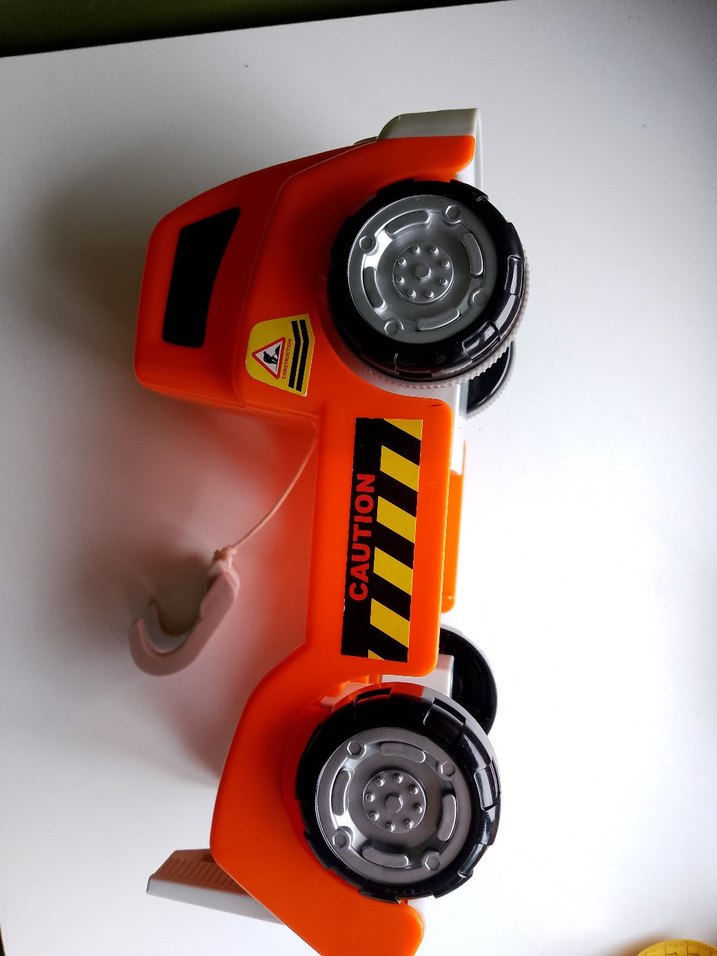 Renkli Turuncu Oyuncak Kamyon - Görsel 3