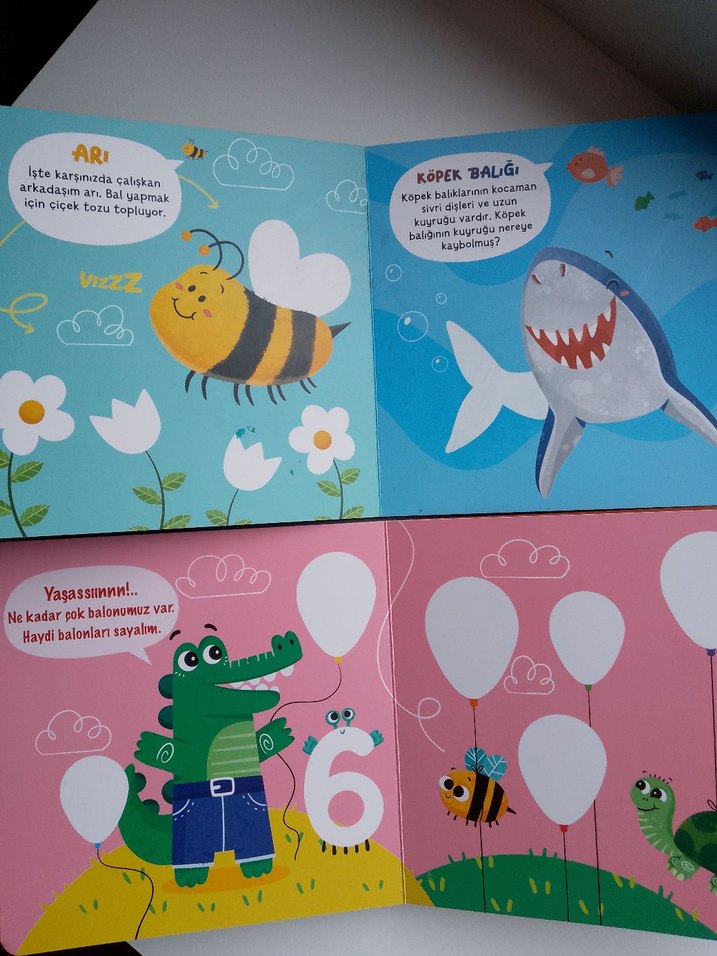 Sayilar ve Hayvan Dostlarim Çocuk Oyun Hamuru Kitapları - Görsel 3