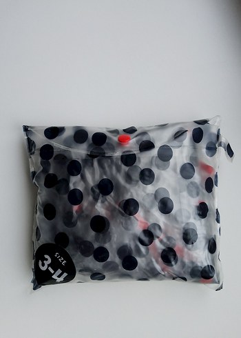 Kız Çocuk Puantiyeli Kapüşonlu Yağmurluk 2-4 yaş - Görsel 5