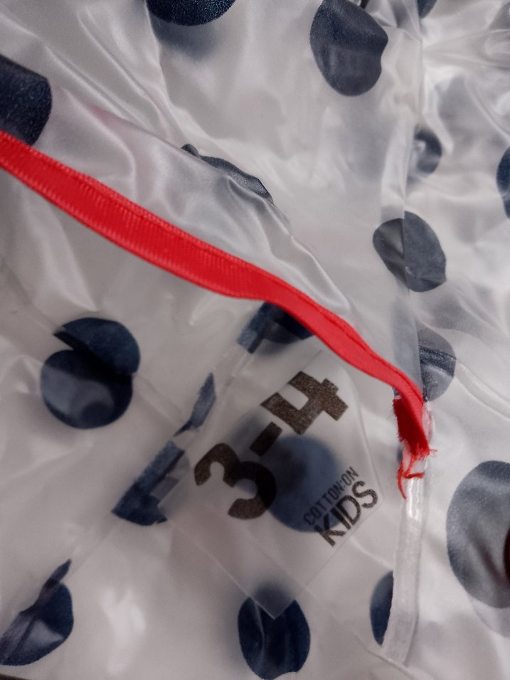 Kız Çocuk Puantiyeli Kapüşonlu Yağmurluk 2-4 yaş - Görsel 3