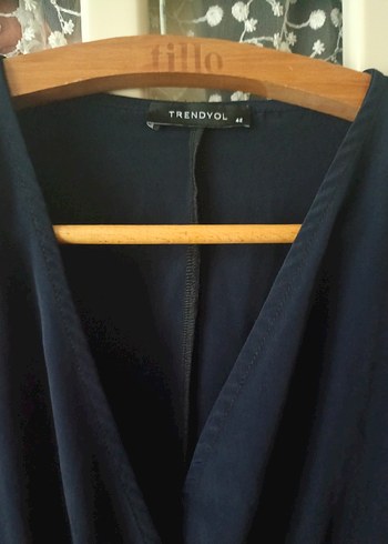 Lacivert Midi  Elbisesi - Görsel 4