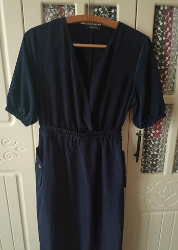 Lacivert Midi  Elbisesi - Görsel 3