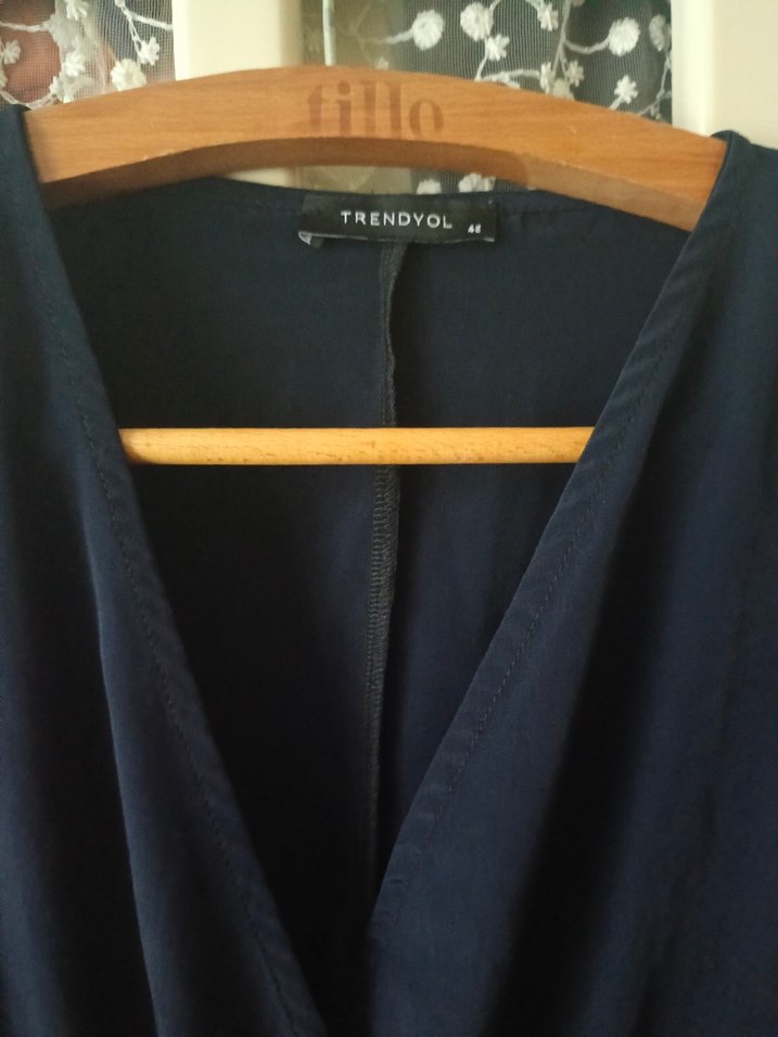 Lacivert Midi  Elbisesi - Görsel 4