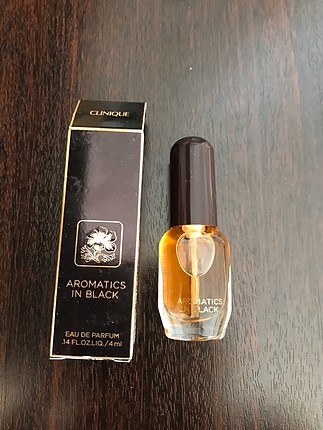 Hiç kullanılmamış Clinique Aromatics in black kadın parfüm 4 ml