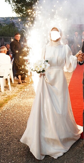 Tesettür nikah nişan isteme elbisesi