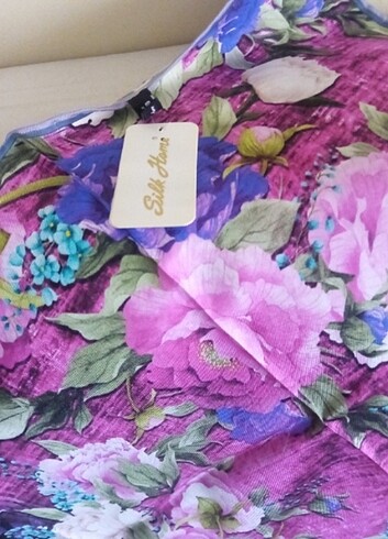 Beden pembe Renk Silk home ipek eşarp