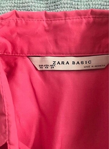 36 Beden pembe Renk Zara gömlek