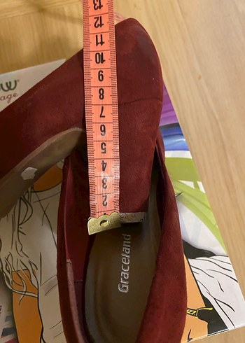 38 Beden bordo Renk Bordo Süet Kadın Dolgu Topuklu Stiletto