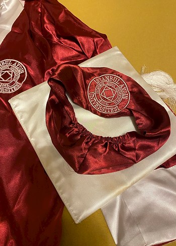 s Beden Bordo Uzun Kollu Mezuniyet Elbisesi
