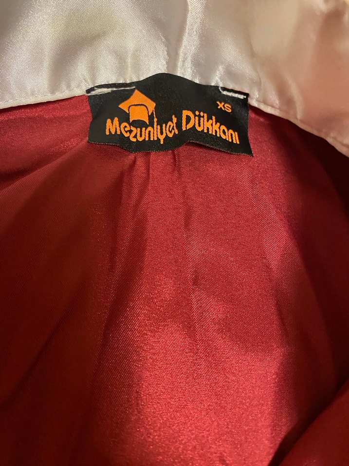 Bordo Uzun Kollu Mezuniyet Elbisesi - Görsel 3