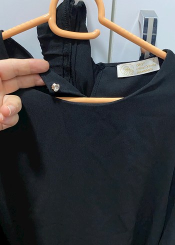 xxl Beden siyah Renk Siyah Pilili Uzun Kollu tunik pantolon