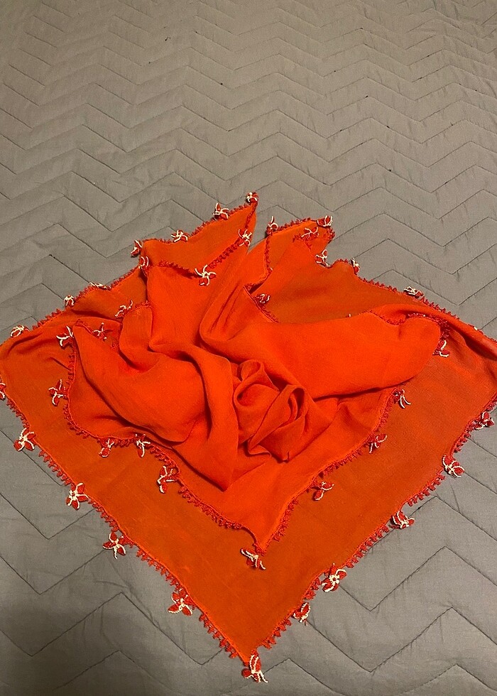 İğne oyası fular - Görsel 2