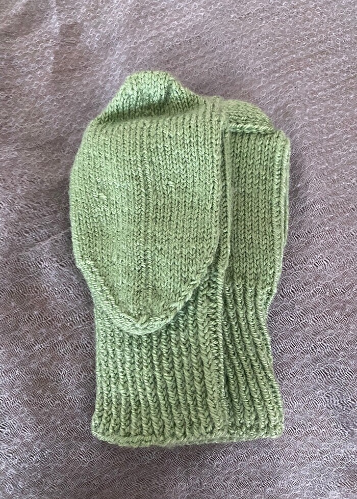 Çocuk örme parik - Görsel 4