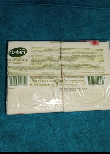 Diğer Dalan Gül Kokulu Saf Beyaz Sabun