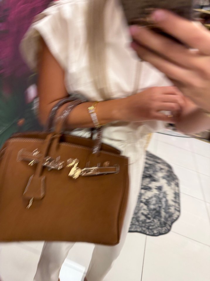 Hermes süet çanta - Görsel 2