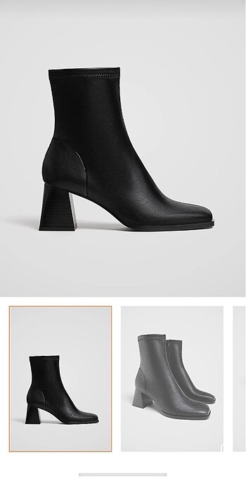 Stradivarius orta boy topuklu bot