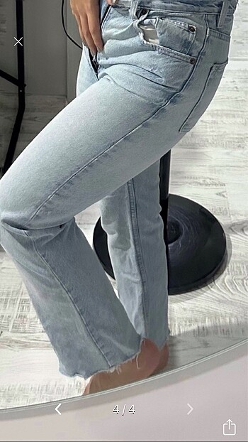 xs Beden mavi Renk Zara jean pantolon